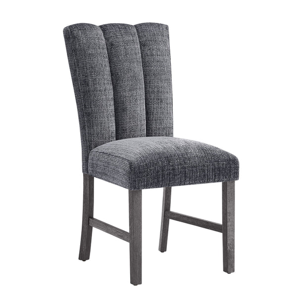 Dining Chair With Padded Seating And Back (Set of 2) - Dark Gray