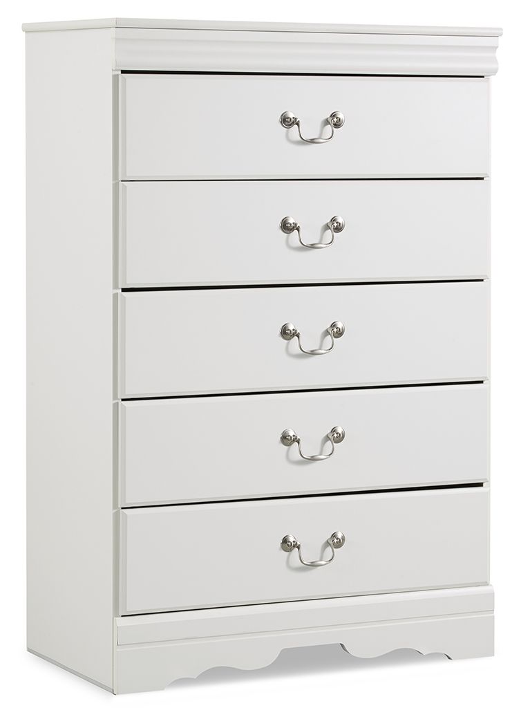 Anarasia - Five Drawer Chest - White - R&R Furniture Gallery (Fountain Valley, CA)
