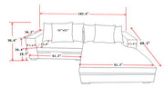 Luxe - Oversized 2 Piece Sectional Couches For Living Room, L Shaped Sofa With Chaise - R&R Furniture Gallery (Fountain Valley, CA)