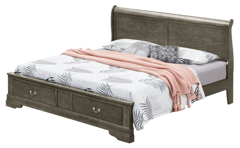 Upholstered Panel Sleigh Bed Design - R&R Furniture Gallery (Fountain Valley, CA)