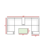 Wicker Outdoor Sectional With Weather Resistant Cushions And Table - R&R Furniture Gallery (Fountain Valley, CA)