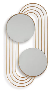 Warrenley - Accent Mirror - Gold Finish - R&R Furniture Gallery (Fountain Valley, CA)