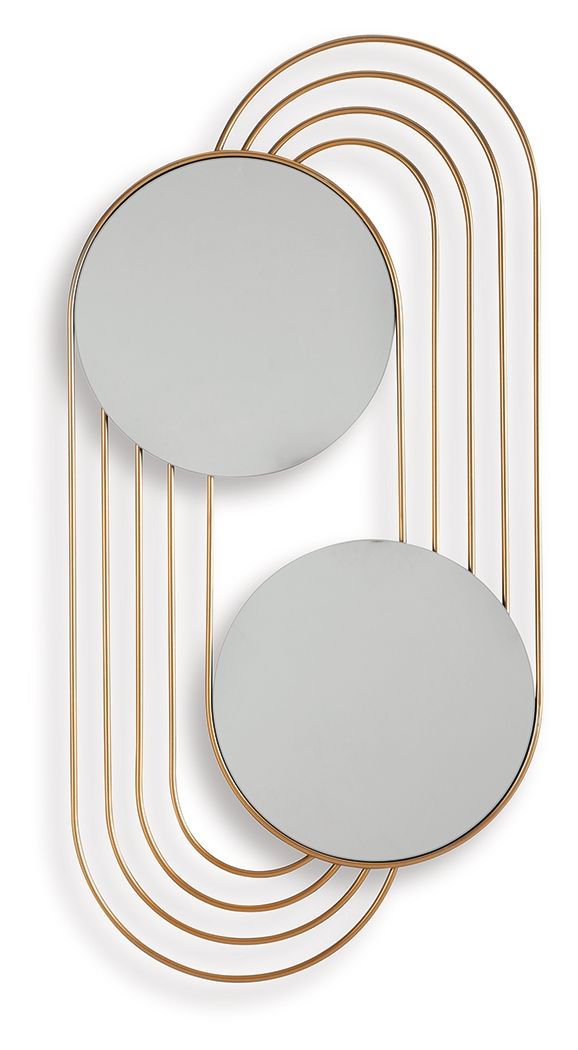 Warrenley - Accent Mirror - Gold Finish - R&R Furniture Gallery (Fountain Valley, CA)