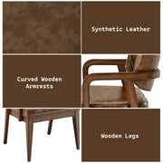 Harvey - Arm Chair (Set of 2) - Brown - R&R Furniture Gallery (Fountain Valley, CA)