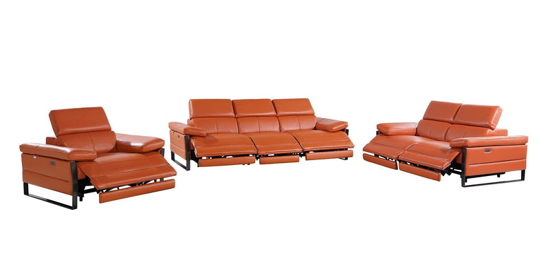1246 - Modular Power Triple Reclining Sofa, Loveseat, And Chair Set With Power Headrests