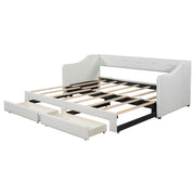 Upholstered Daybed With 2 Drawers - R&R Furniture Gallery (Fountain Valley, CA)