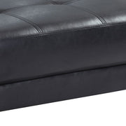 Contemporary upholstered ottoman from Glory Furniture with plush fabric and sleek design, ideal for living room decor.