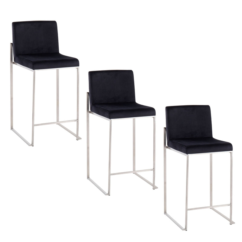 Lumi Source Fuji high back counter stool with modern, functional design, featuring a sleek seat and sturdy frame.