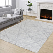 Loft Shag - 5' 3" X 7' Polypropylene, Shaggy Area Rug - Gray - R&R Furniture Gallery (Fountain Valley, CA)