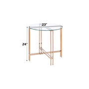Veises - End Table - Champagne - R&R Furniture Gallery (Fountain Valley, CA)