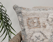 Performance - 22" x 22" Lukens Pillow - Gray Multi - R&R Furniture Gallery (Fountain Valley, CA)