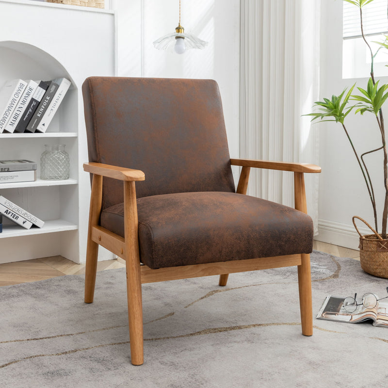 Wide Arm Chair - Light Brown - R&R Furniture Gallery (Fountain Valley, CA)