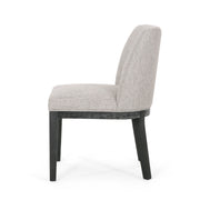 Set of two Noble House modern dining chairs with durable fabric upholstery and sturdy wooden frames, stylish and comfortable.