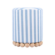 Dex - Striped Linen Ottoman - R&R Furniture Gallery (Fountain Valley, CA)