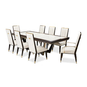 Belmont Place - Rectangular Dining Table - White / Dark Brown - R&R Furniture Gallery (Fountain Valley, CA)