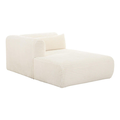 Tarra - Fluffy Oversized Corduroy Modular Chaise - R&R Furniture Gallery (Fountain Valley, CA)