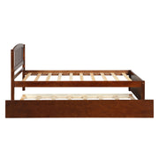 Platform Bed Wood Bed Frame With Trundle - R&R Furniture Gallery (Fountain Valley, CA)