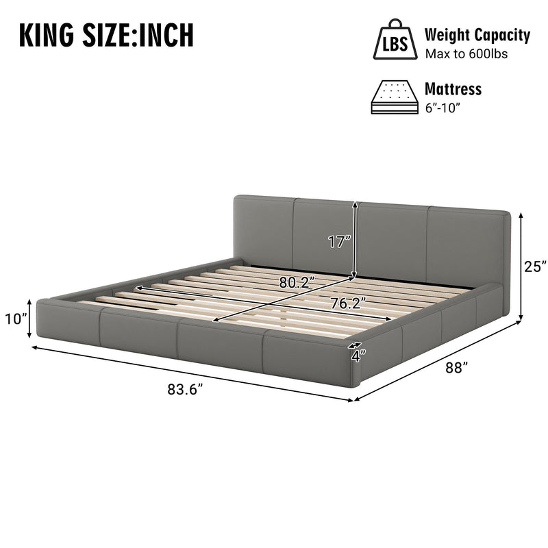 Stylish Upholstered Bed With Birch Wood Frame - R&R Furniture Gallery (Fountain Valley, CA)