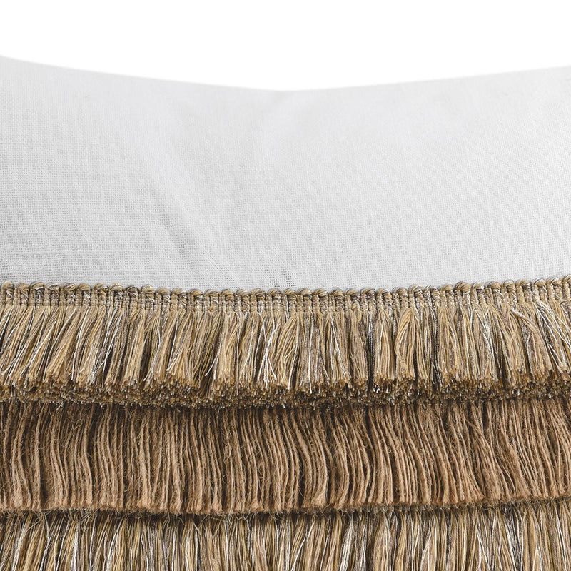 Radiant Oasis - 22" x 22" Safi Pillow - Ivory / Natural