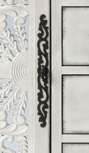 Vermont - Console Cabinet - Antique White - R&R Furniture Gallery (Fountain Valley, CA)