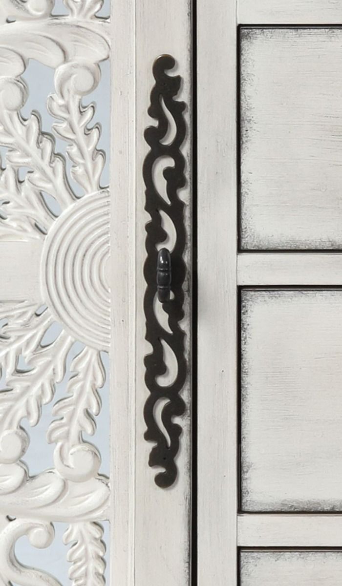 Vermont - Console Cabinet - Antique White - R&R Furniture Gallery (Fountain Valley, CA)