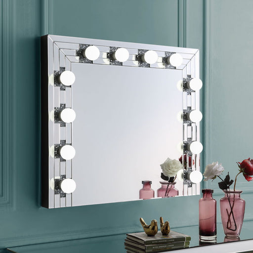 Noralie - Accent Mirror - Faux Diamonds & Mirrored - R&R Furniture Gallery (Fountain Valley, CA)