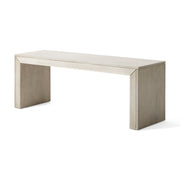 Noble House Acacia Wood Dining Bench in farmhouse style with a sturdy, natural wood finish and simple, rustic design.