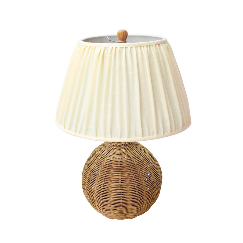Pallora - Rattan Table Lamp - Cream & Natural - R&R Furniture Gallery (Fountain Valley, CA)