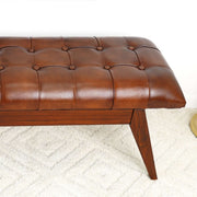 Maja - Bench - Cognac / Dark Brown - R&R Furniture Gallery (Fountain Valley, CA)