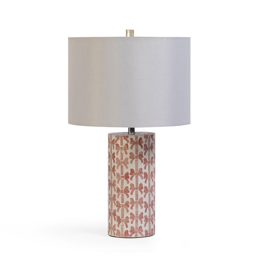 Lassy - Ribbon Capiz Shell Table Lamp - Pink - R&R Furniture Gallery (Fountain Valley, CA)