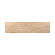 Jennifer Taylor Home Calder console table in natural wood finish, featuring a sleek rectangular design with minimalist style.