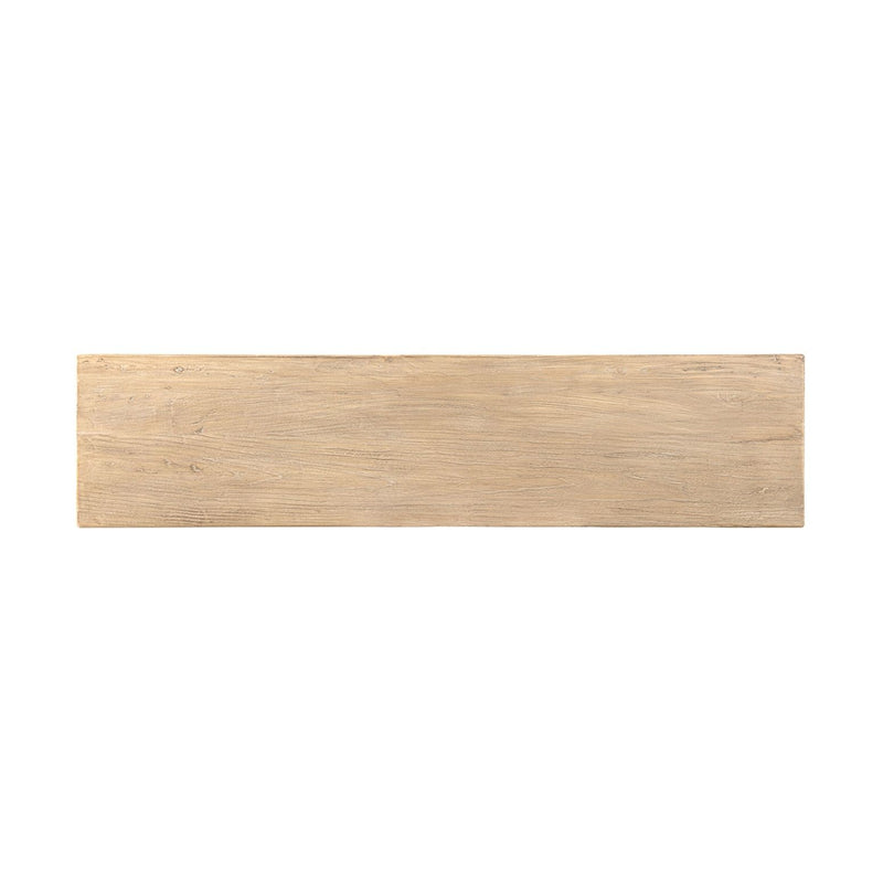 Jennifer Taylor Home Calder console table in natural wood finish, featuring a sleek rectangular design with minimalist style.