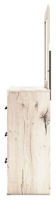 Lawroy - Dresser And Mirror - Light Natural - R&R Furniture Gallery (Fountain Valley, CA)
