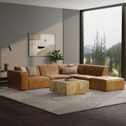 Rex - Handcrafted Sectional Sofa And Ottoman - R&R Furniture Gallery (Fountain Valley, CA)