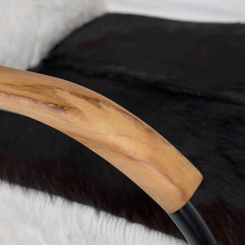 Ebony - Occasional Chair - Natural Black And White With Black