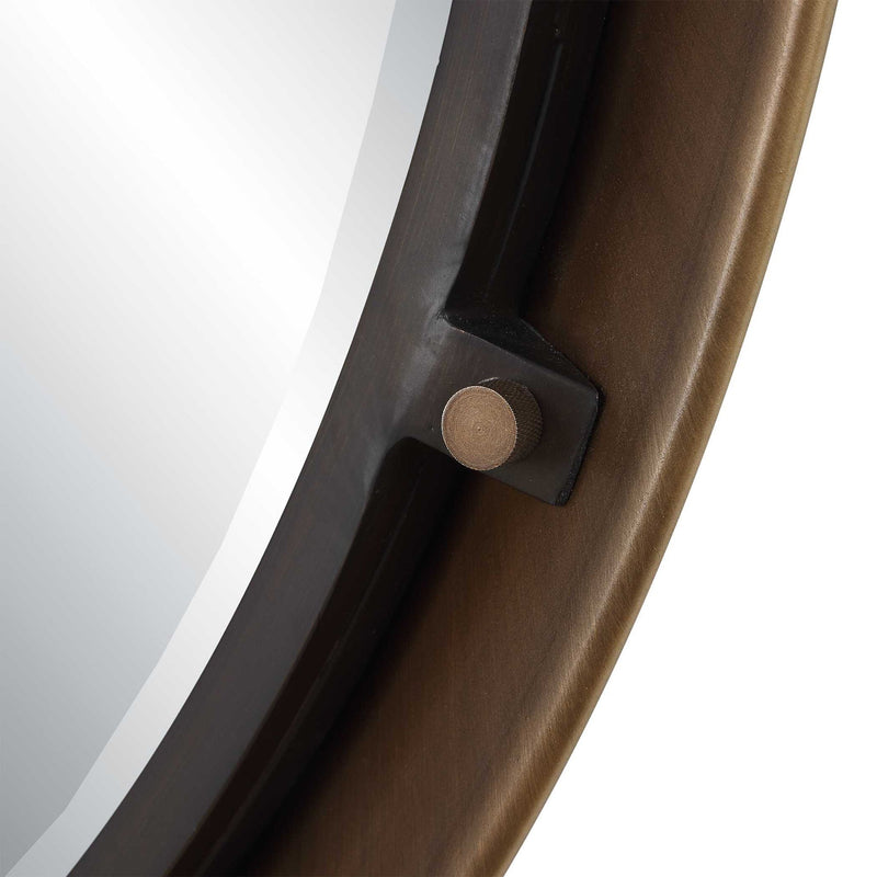 Porthole - Round Mirror - Bronze