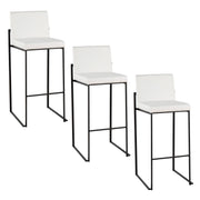 Lumi Source Fuji high back barstool with contemporary elegant design, featuring sleek modern lines and a comfortable seating area.
