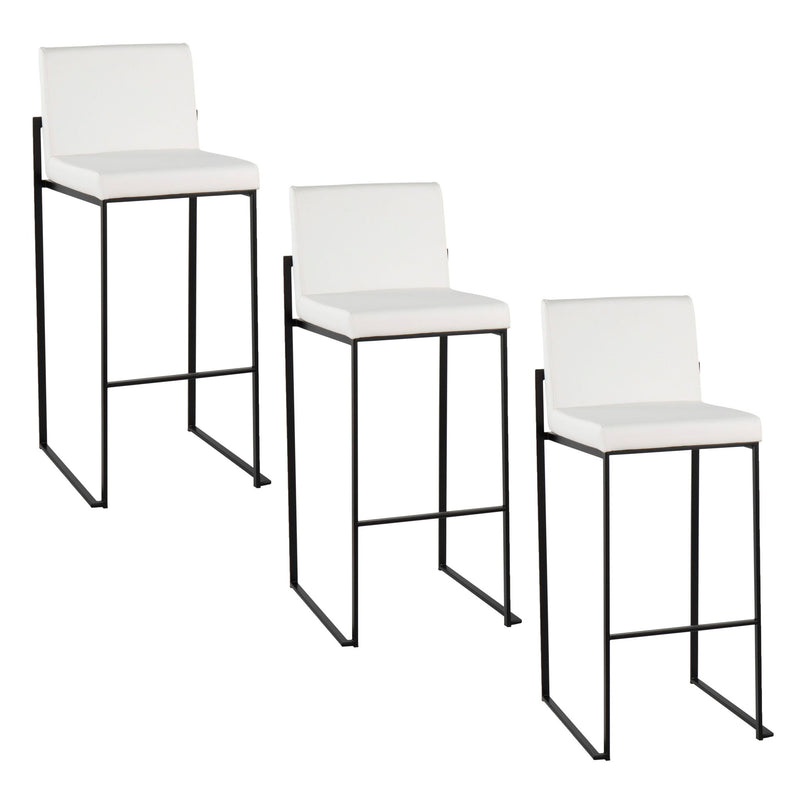 Lumi Source Fuji high back barstool with contemporary elegant design, featuring sleek modern lines and a comfortable seating area.