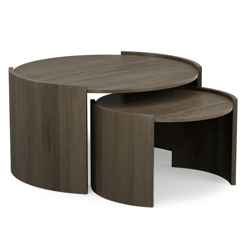 Robin - 2 Piece Nesting Table - Gray - R&R Furniture Gallery (Fountain Valley, CA)