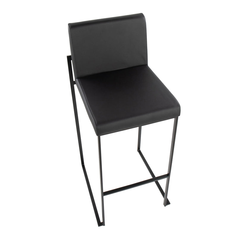Lumi Source Fuji high back barstool with elegant contemporary design, featuring sleek styling and comfortable seating.