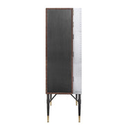 Yoela - Wine Cabinet - Leather & Aluminum - R&R Furniture Gallery (Fountain Valley, CA)