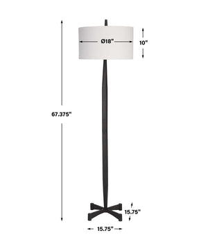 Counteract - Rust Metal Floor Lamp