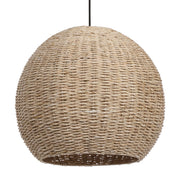 Seagrass 1-light dome pendant light in light brown by Uttermost, showcasing woven seagrass shade and modern pendant design.