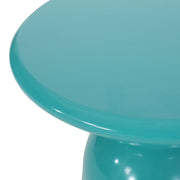Modern metal end table by Noble House, outdoor large accent table with sleek design and sturdy construction for patio or garden use.