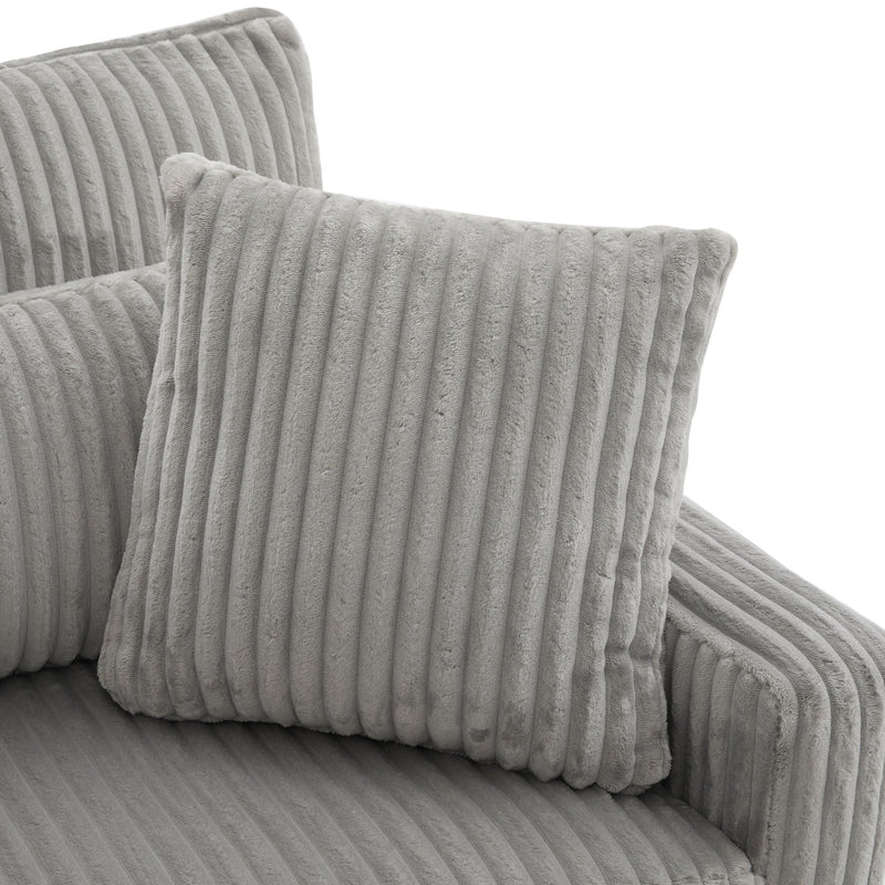 Modern Loveseat Sofa With 4 Pillows - R&R Furniture Gallery (Fountain Valley, CA)
