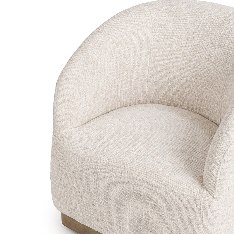 Diah - Swivel Accent Chair - Toasted Linen - R&R Furniture Gallery (Fountain Valley, CA)
