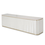 London Place - Media Cabinet - Creamy Pearl - R&R Furniture Gallery (Fountain Valley, CA)