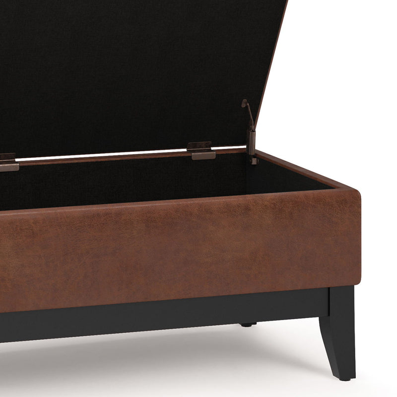 Oregon - Contemporary Storage Ottoman Bench With Tray - R&R Furniture Gallery (Fountain Valley, CA)