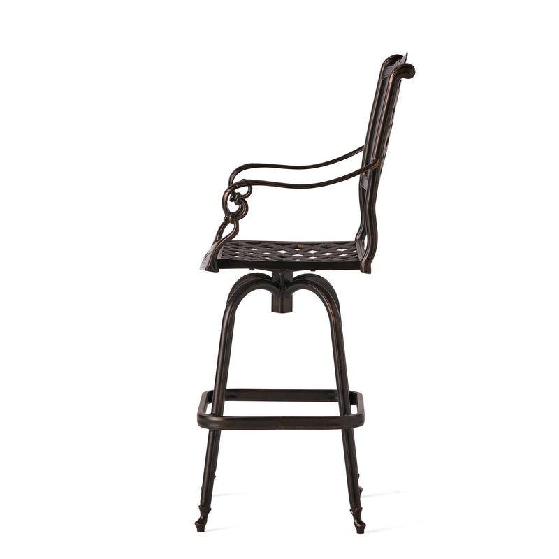 Cast Aluminum Bar Stool - Copper - R&R Furniture Gallery (Fountain Valley, CA)