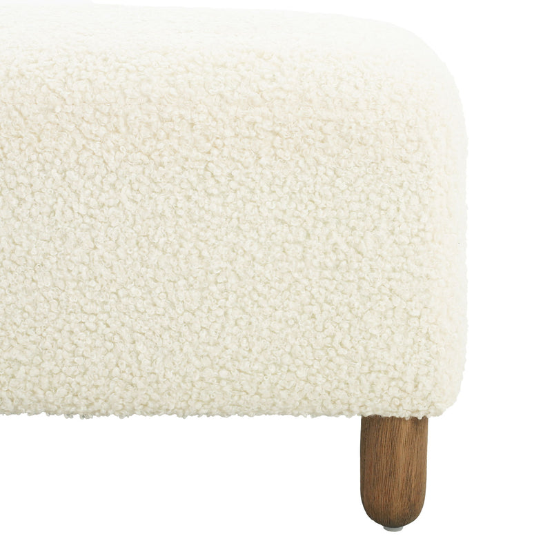 Contemporary Ottoman With Foam Cushion And Durable Upholstery - R&R Furniture Gallery (Fountain Valley, CA)